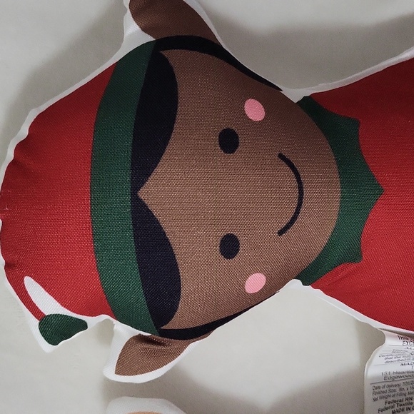 Set Of 2 Festive Elf Plush Pillows - Picture 3 of 9